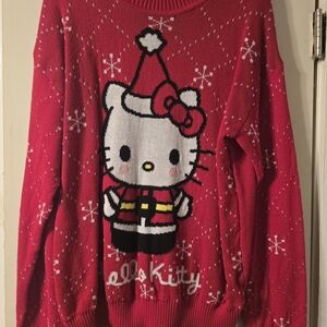 Hello Kitty Festive Red Sweater